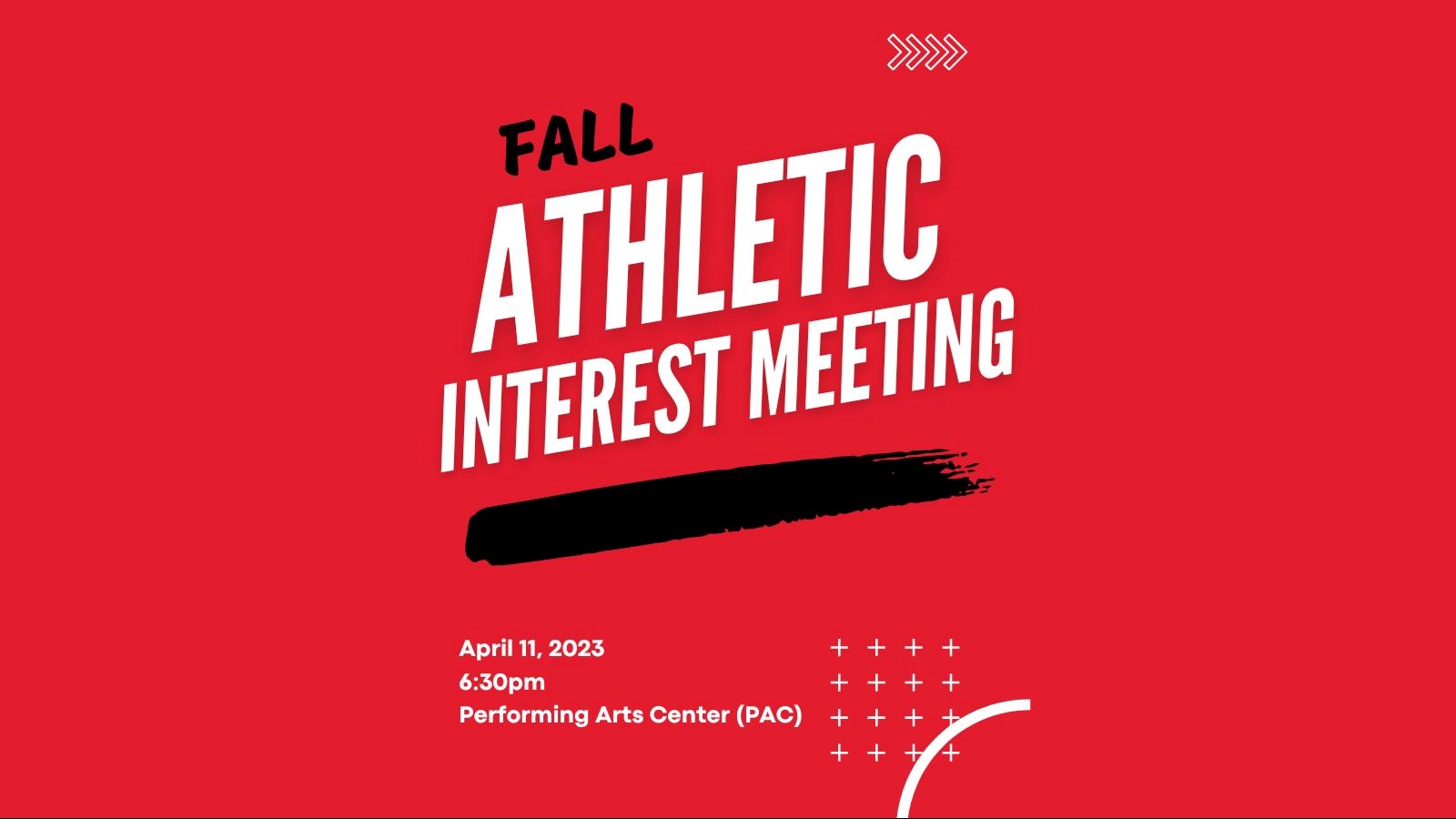 fall athletic interest meeting